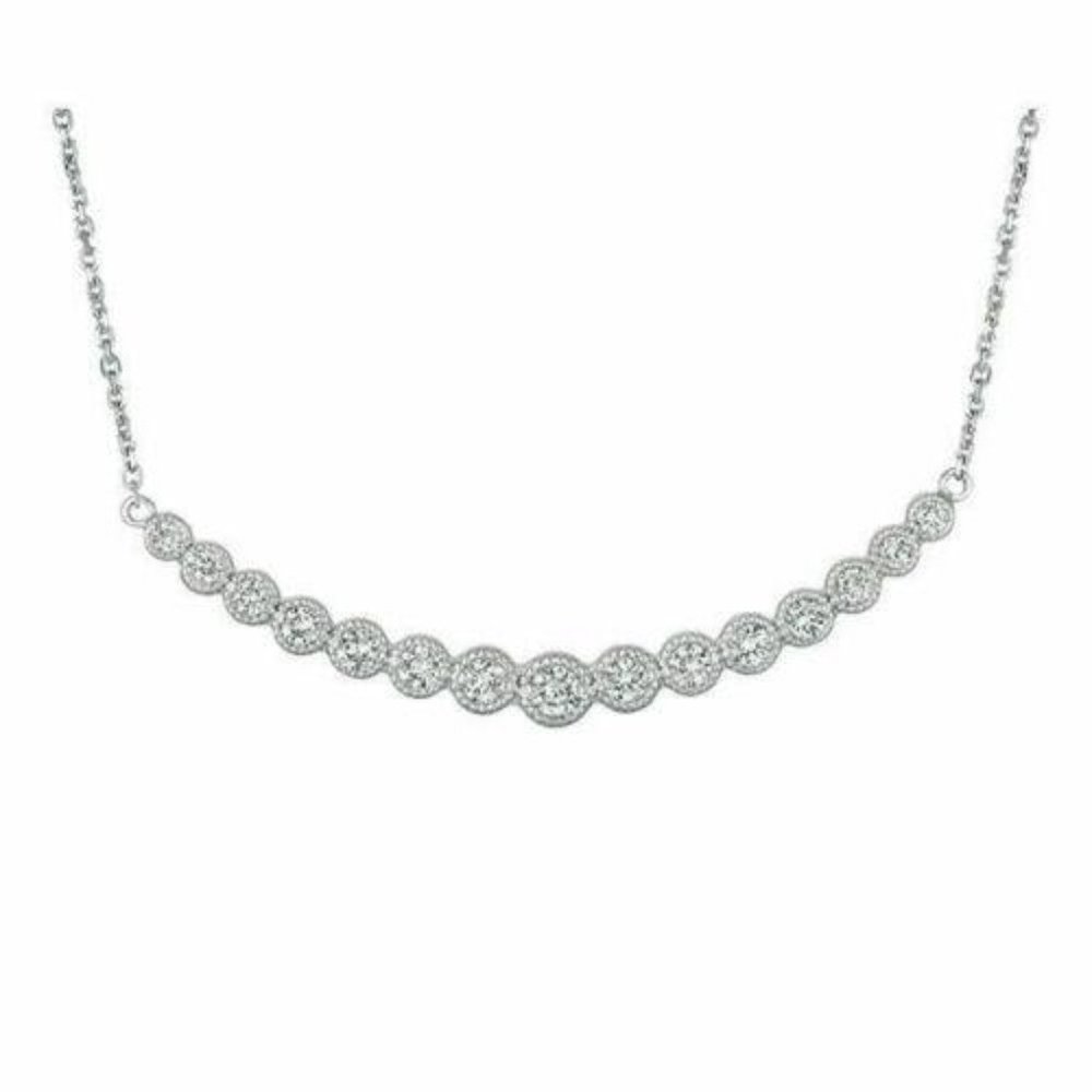 1.00 Carat Natural Diamond Necklace